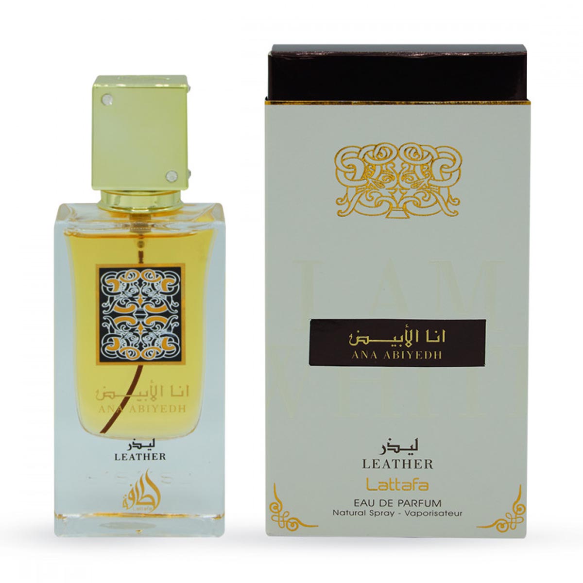 Lattafa Ana Abiyedh Leather Eau De Parfum 60Ml